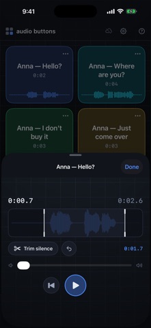 Audio Buttons Screenshot 2 of 7