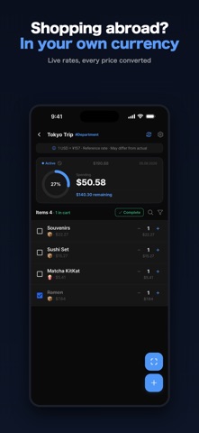 Haulo - Budget Shopping List iPhone screenshot