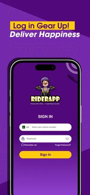 FoodPapa Rider screenshot 1