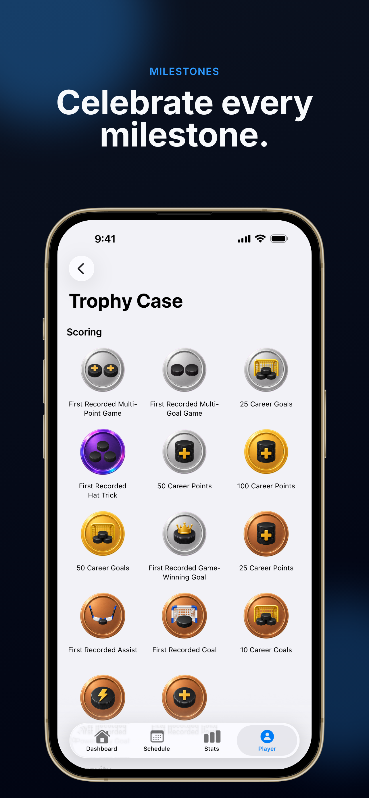 My Player Page: Hockey Stats screenshot 5