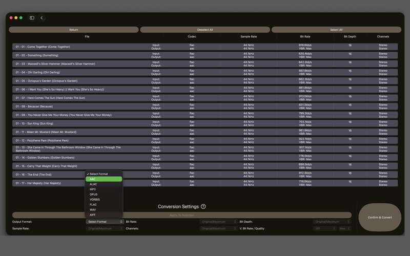 MusicMorphosis screenshot