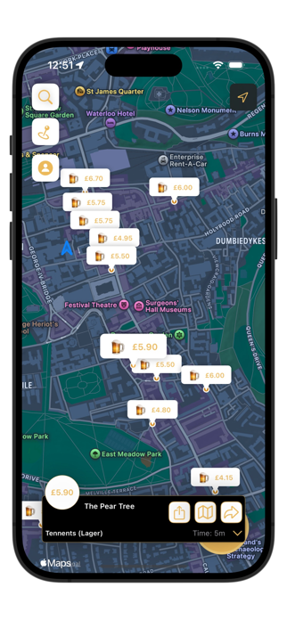 Tap Map App Screenshot 4 of 5