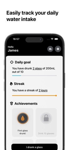 Drink – Hydration Reminders Screenshot 1 of 4