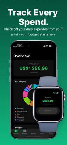 Quick Expense Tracker Watch iPhone screenshot