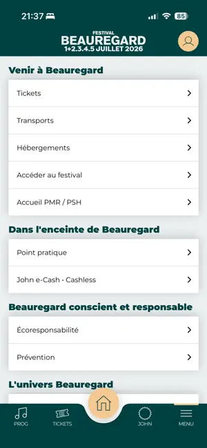 Festival Beauregard iPhone screenshot 5