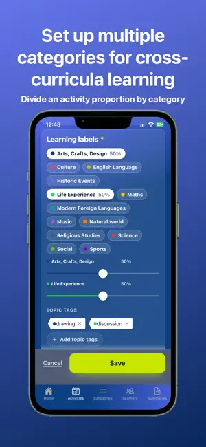 Home Ed Companion learn:record screenshot 2