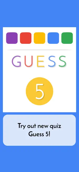 Guess 5 - Words Quiz screenshot 4