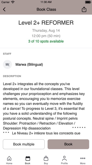 Screenshot #3 pour MTLPILATES