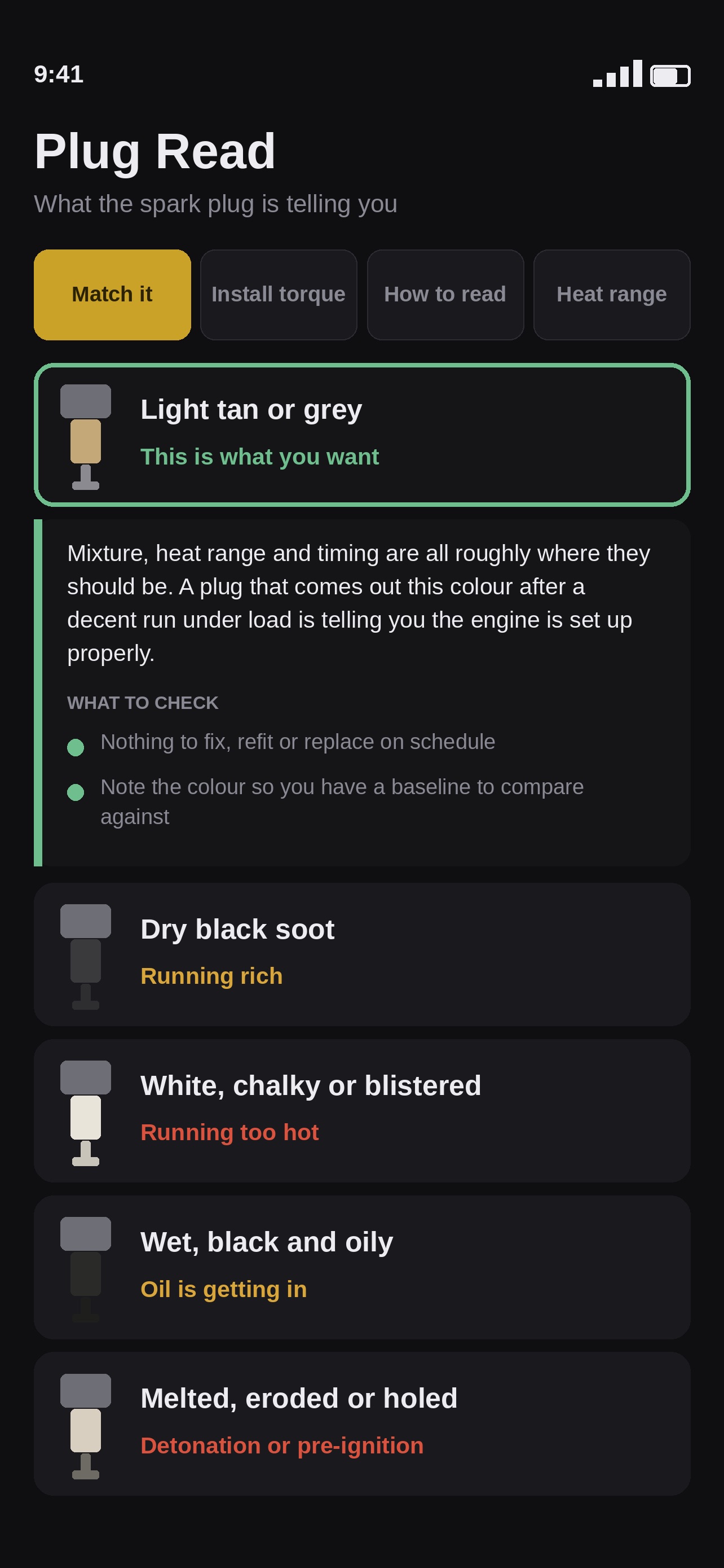Screenshot 2 of Spark Plug Reader