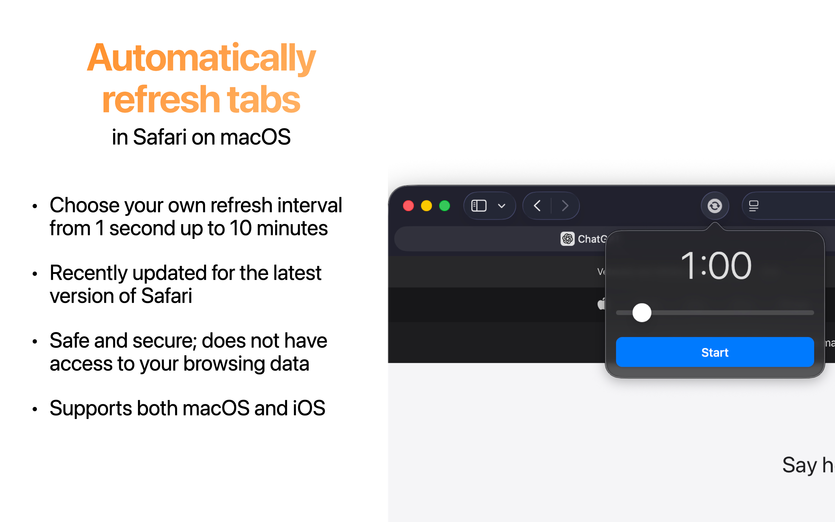 Simple Refresh for Safari