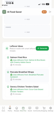 AI Food Saver screenshot