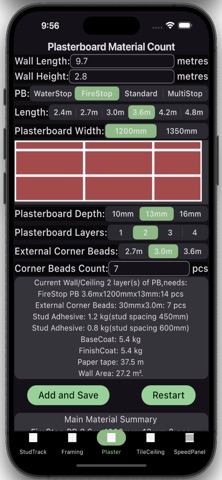 Material Count screenshot