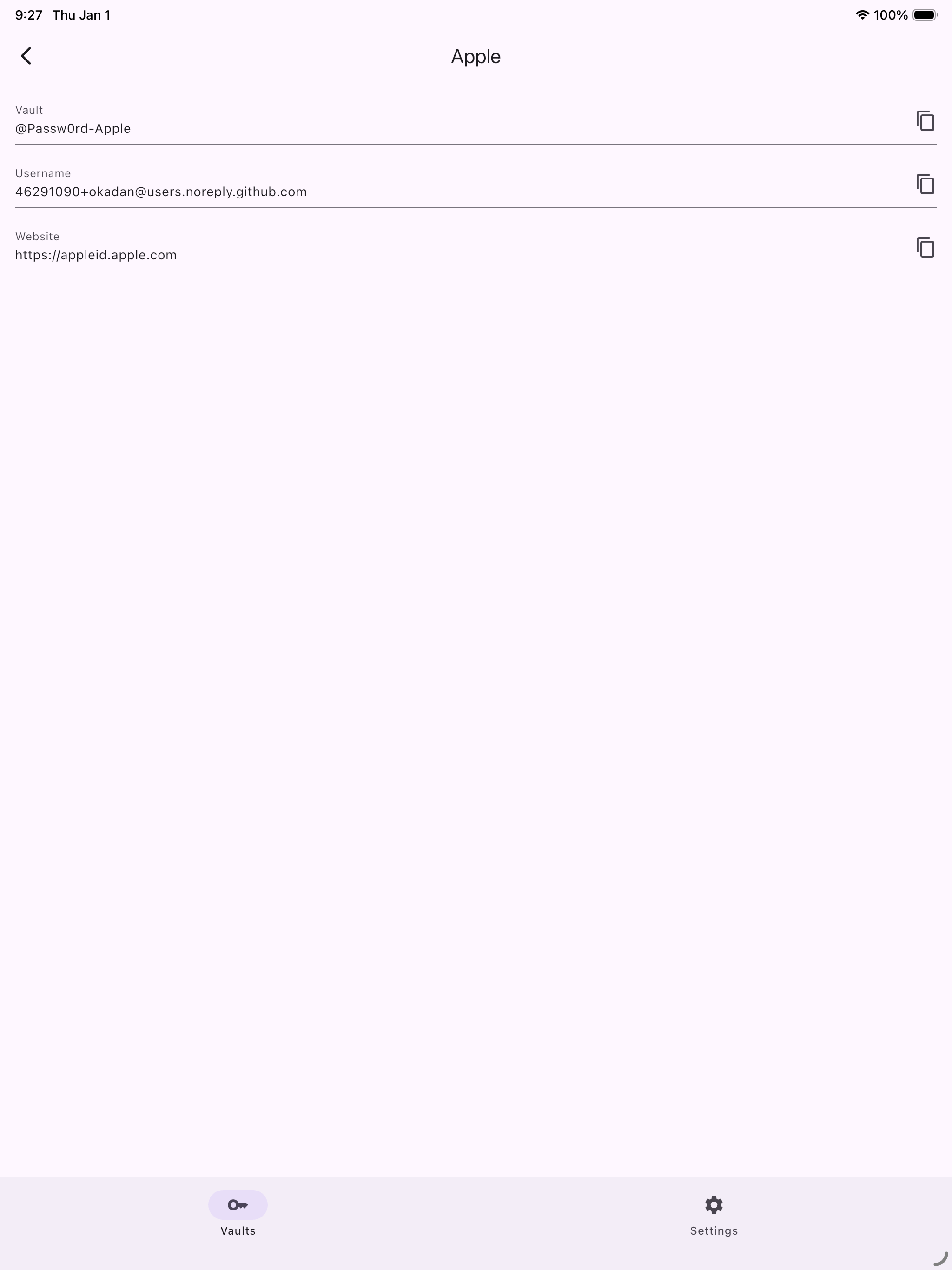 Password Store Client