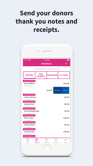 ACS FUNdraising Screenshot