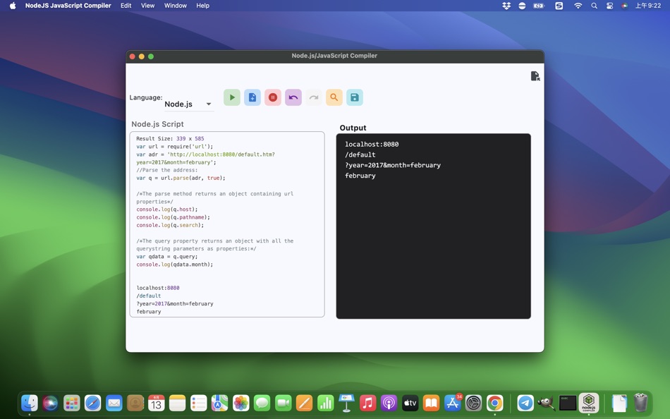 #1. Node.js/JavaScript Compiler (macOS) بواسطة: 金玲 李