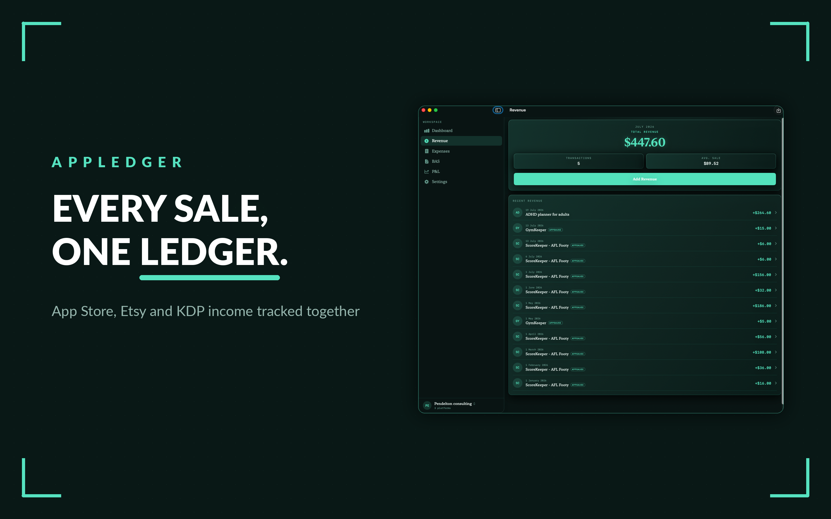 AppLedger: App Revenue & BAS screenshot 16