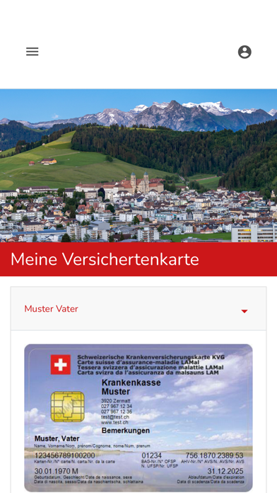 Einsiedler Krankenkasse Screenshot