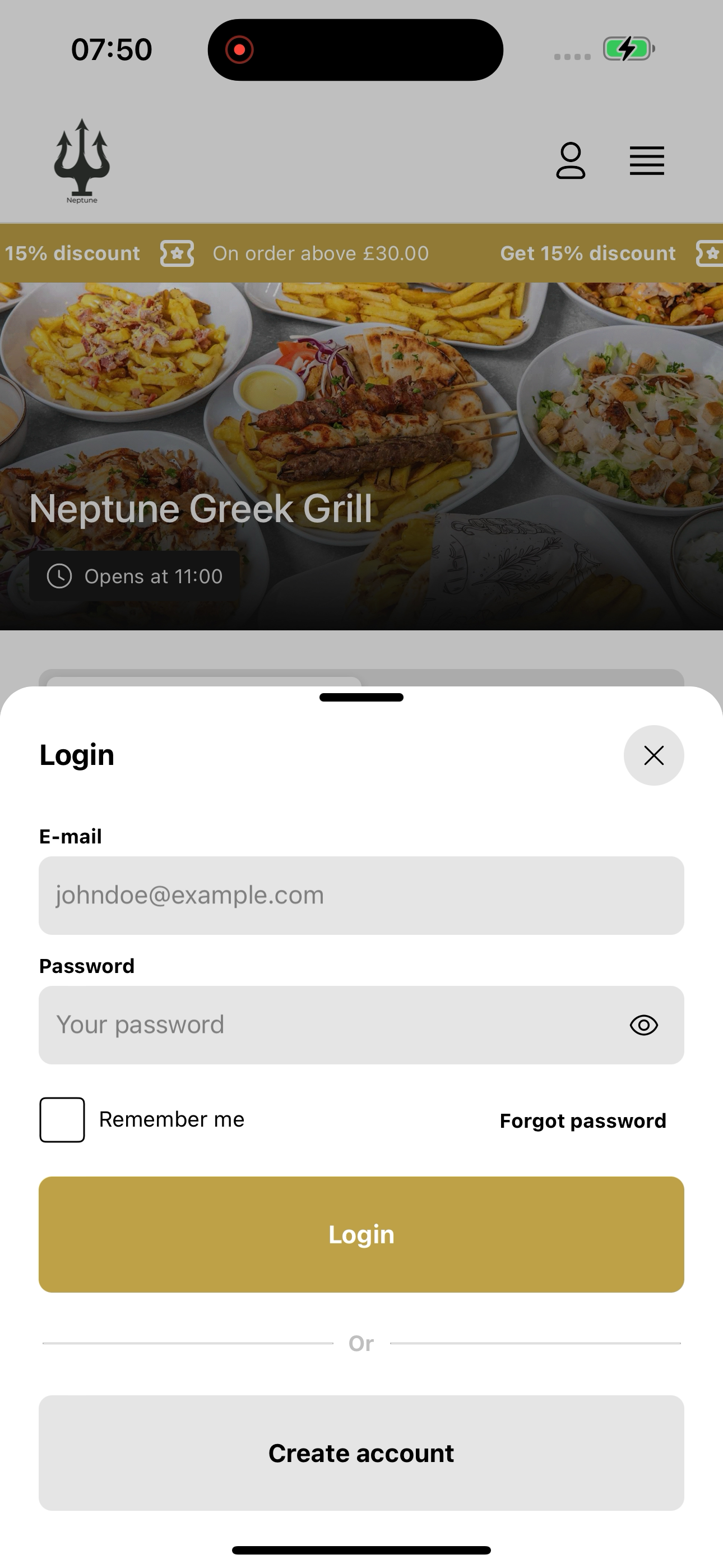 Neptune Greek Grill screenshot 2