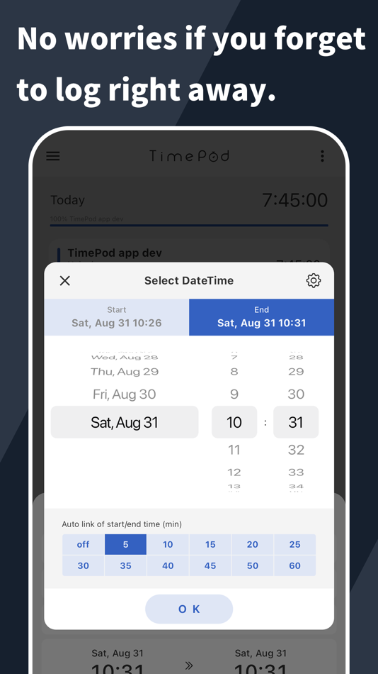 #7. TimePod - Time Tracking (iOS) 由: Naia Inc.