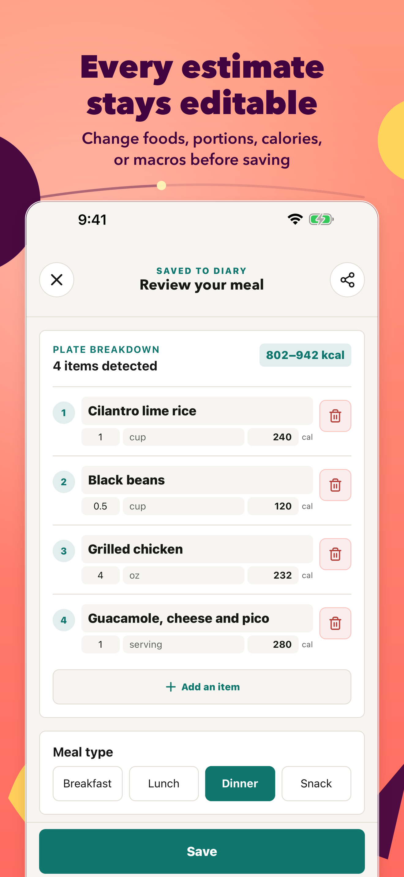 CalorieSnap™: Calorie Balance screenshot 4