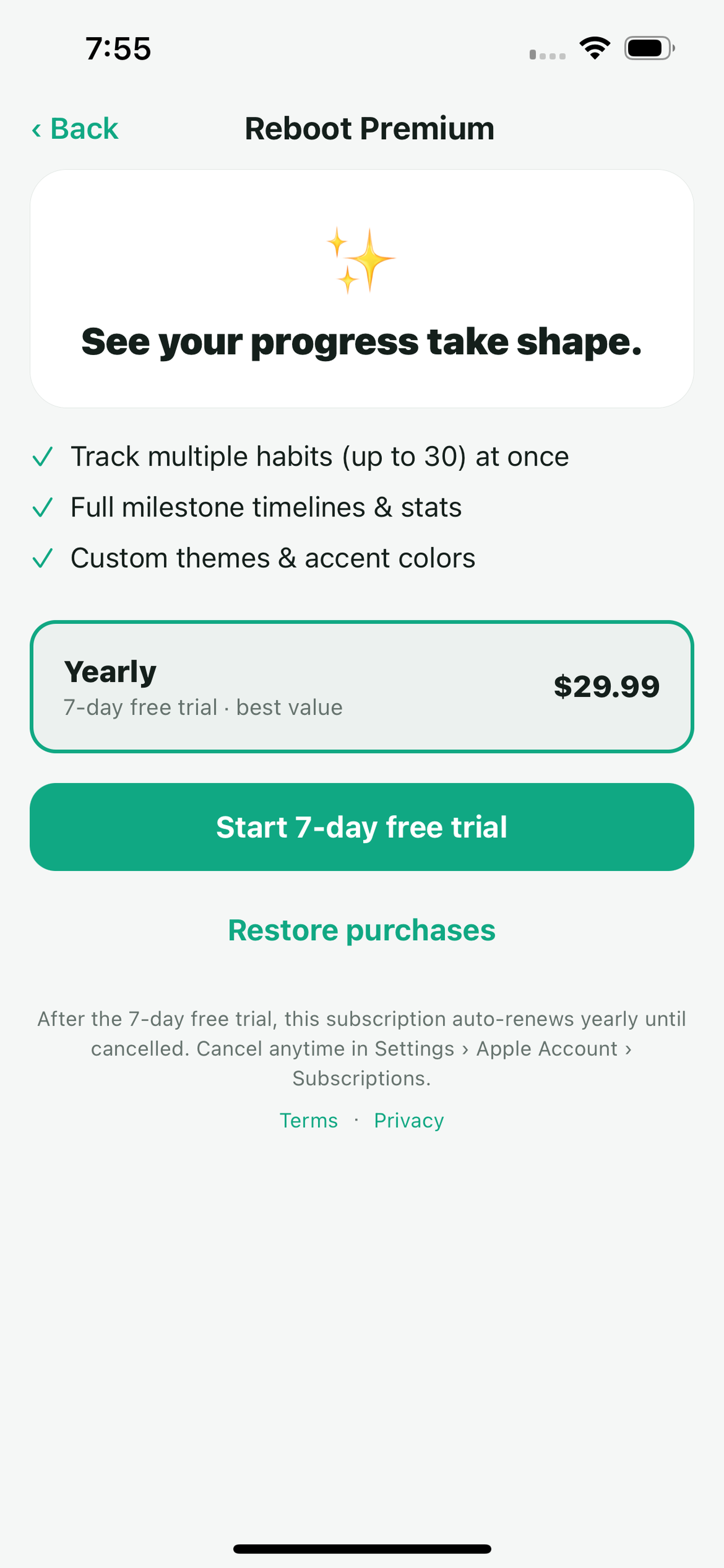 Reboot: Quit Habit Tracker screenshot 5