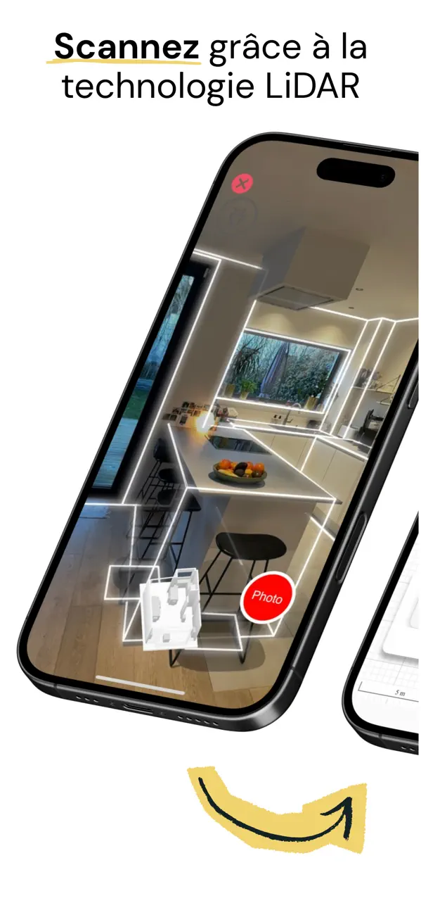Screenshot #1 pour MakePlan – Scanner LiDAR 2D/3D