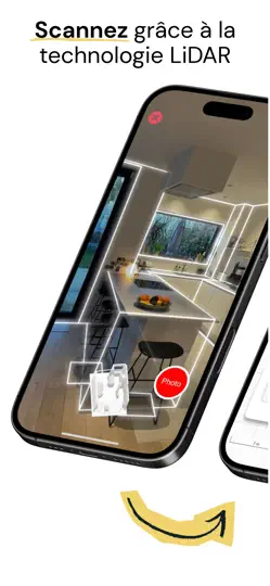 Capture d'écran de MakePlan – Scanner LiDAR 2D/3D sur iPhone 1