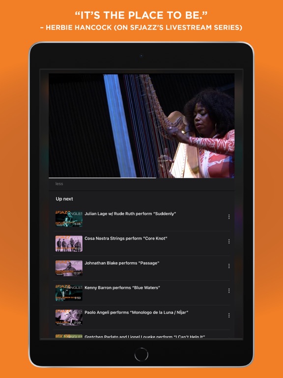 SFJAZZ at Home iPad screenshot 4 - Music app