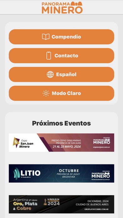 Panorama Minero Screenshot