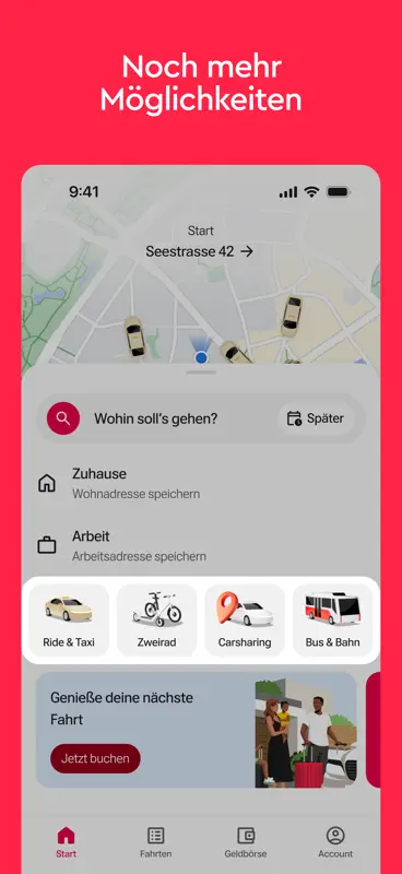Freenow by Lyft - taxi & more screenshot 8 of 8