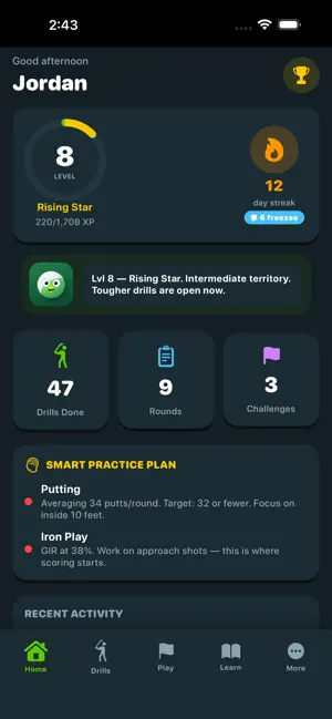 EagleEyeGolfTrainer screenshot 1