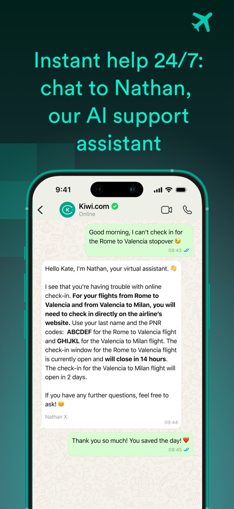 Kiwi.com: Book Cheap Flights - Suporte Inteligente 24/7