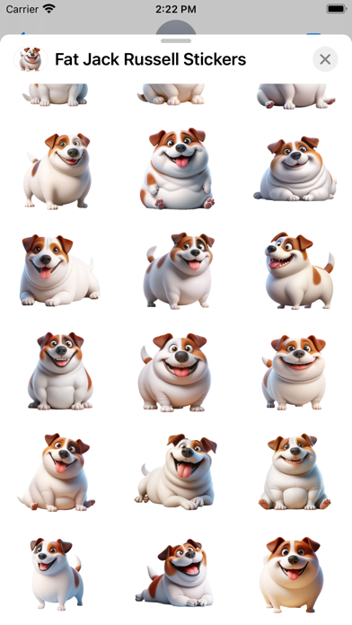 Screenshot #3 pour Fat Jack Russell Stickers