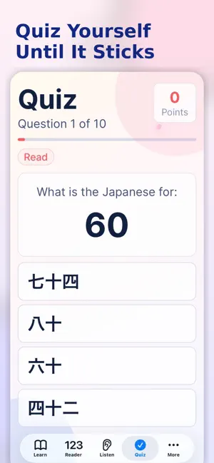 Japanese Numbers Trainer screenshot 4