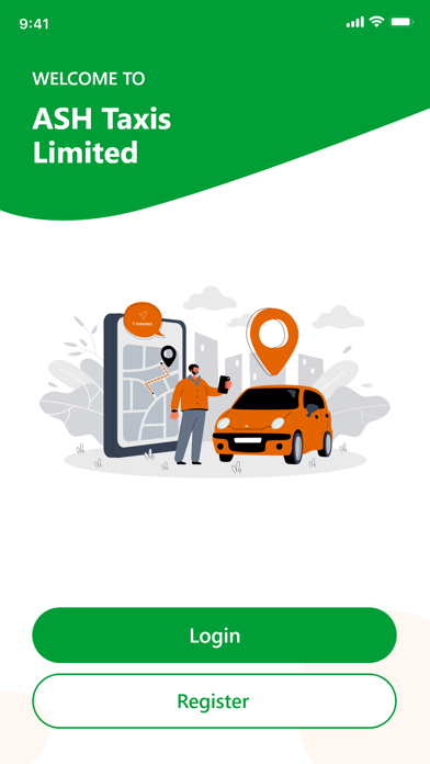 ASH Taxis Limited app screenshot