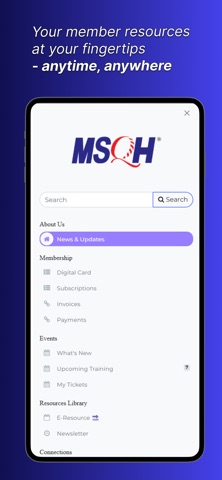 MSQH Membership screenshot
