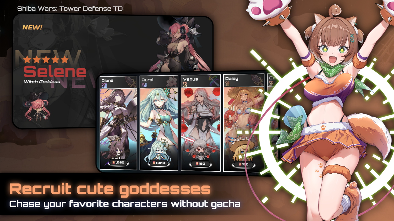 Shiba Wars: Tower Defense TD iOS Mod IPA screenshot 3 - iOS game interface