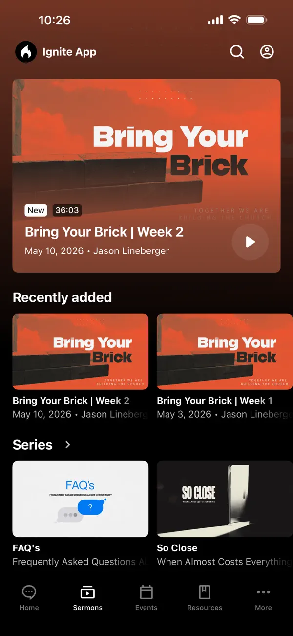 Screenshot #2 pour The Ignite Church App