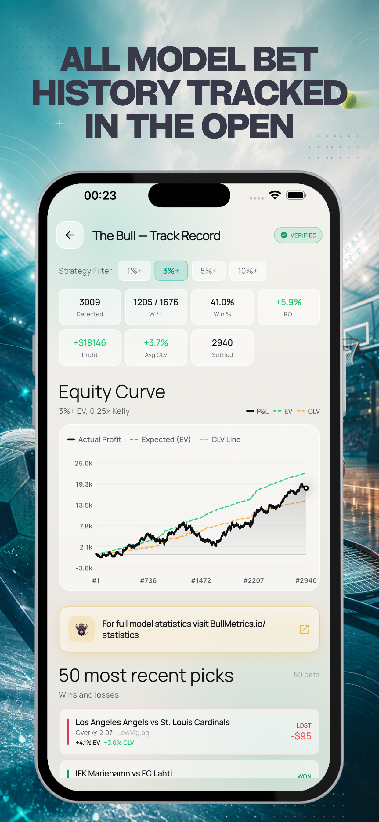 Bull Sports: Smart Bet Finder screenshot 4