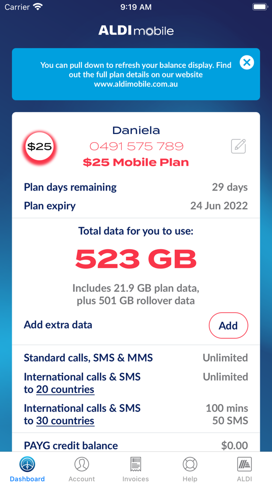 #1. ALDI Mobile (iOS) 由: MEDION Australia