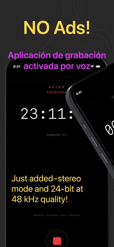 AXIØM Grabadora Activada Voz screenshot 1 of 3