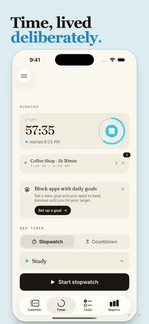 Calume - Time tracker screenshot 1