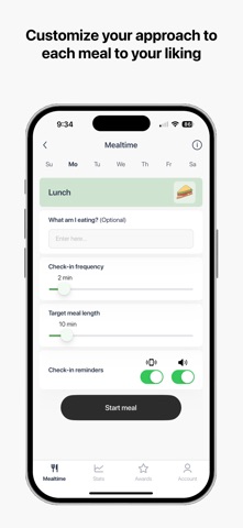 MealPilot Mindful Eating Timer Screenshot 4 of 9