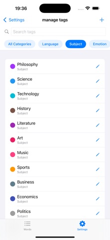 WordNest Notes screenshot