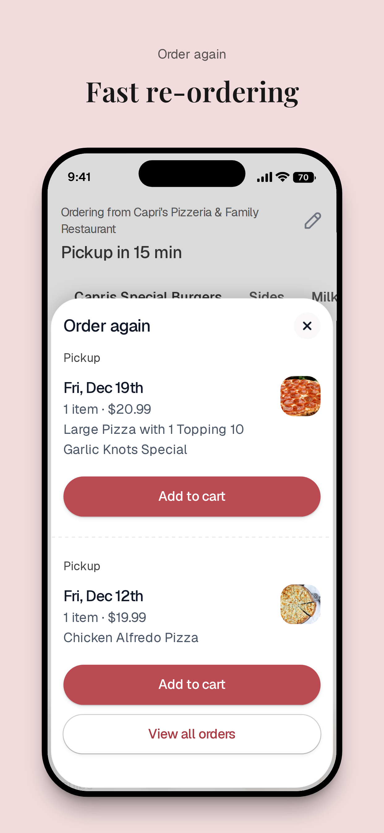Capri's Pizzeria Family screenshot 4