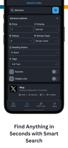 Link App: Bookmark Manager iPhone screenshot