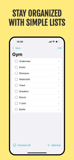 Recheckable: Checklist screenshot 1