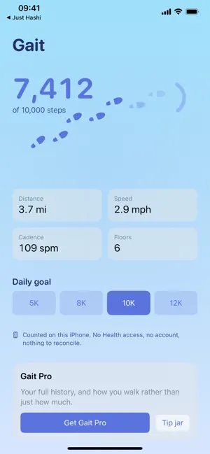 Gait screenshot 1