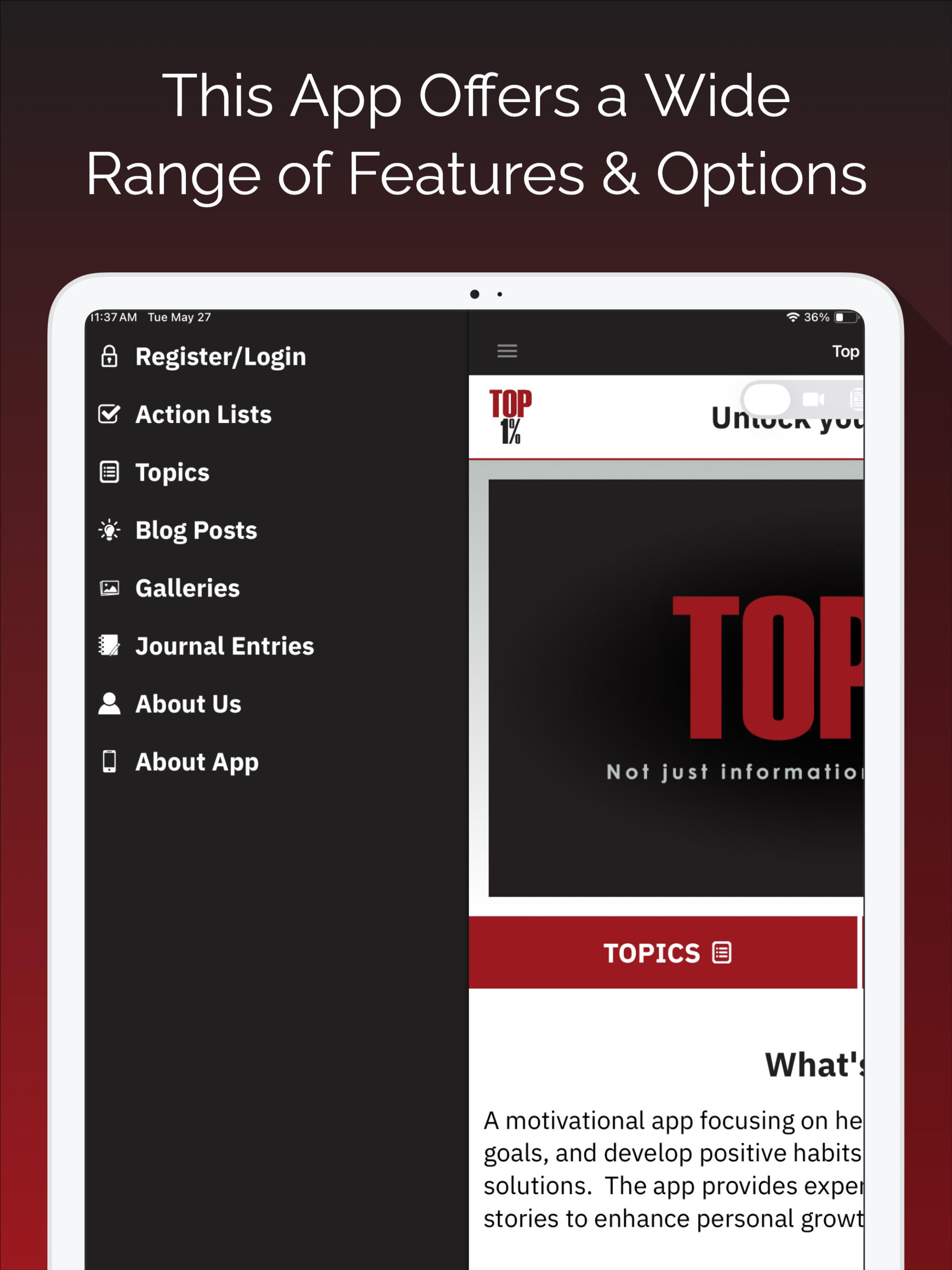 The Top 1% App