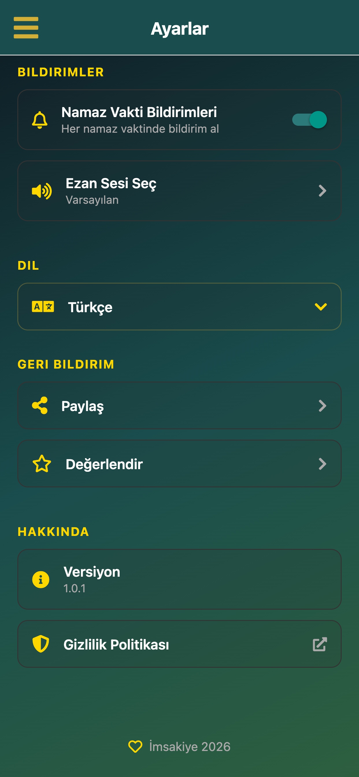 İmsakiye Plus screenshot 8